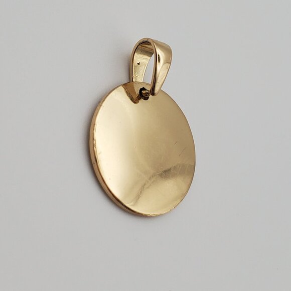 Virgo Zodiac Sign Pendant  Astrological Gold Tone Small CZ Stones Sun Moon Stars - Picture 4 of 5